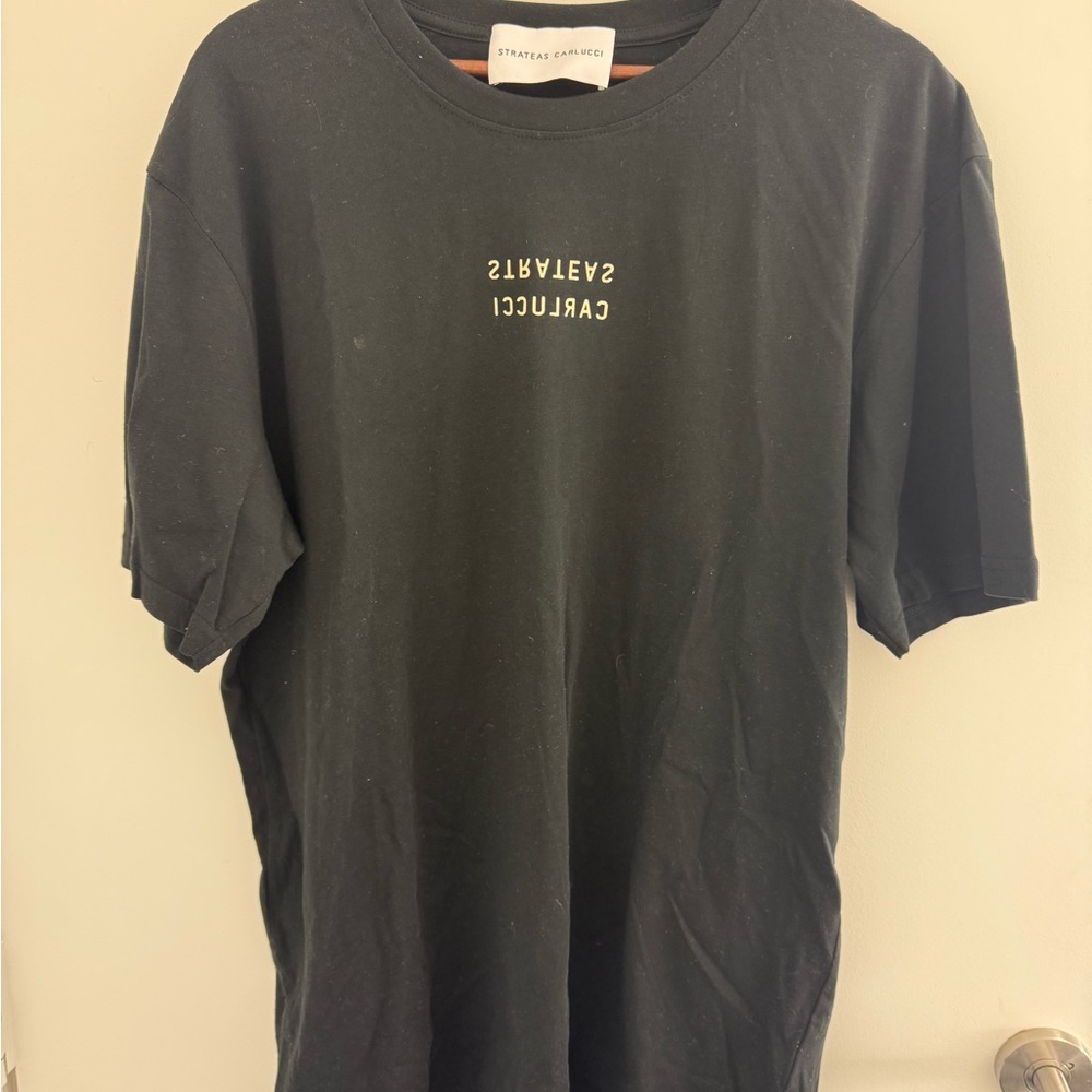 Strateas Carlucci Black Graphic T-Shirt